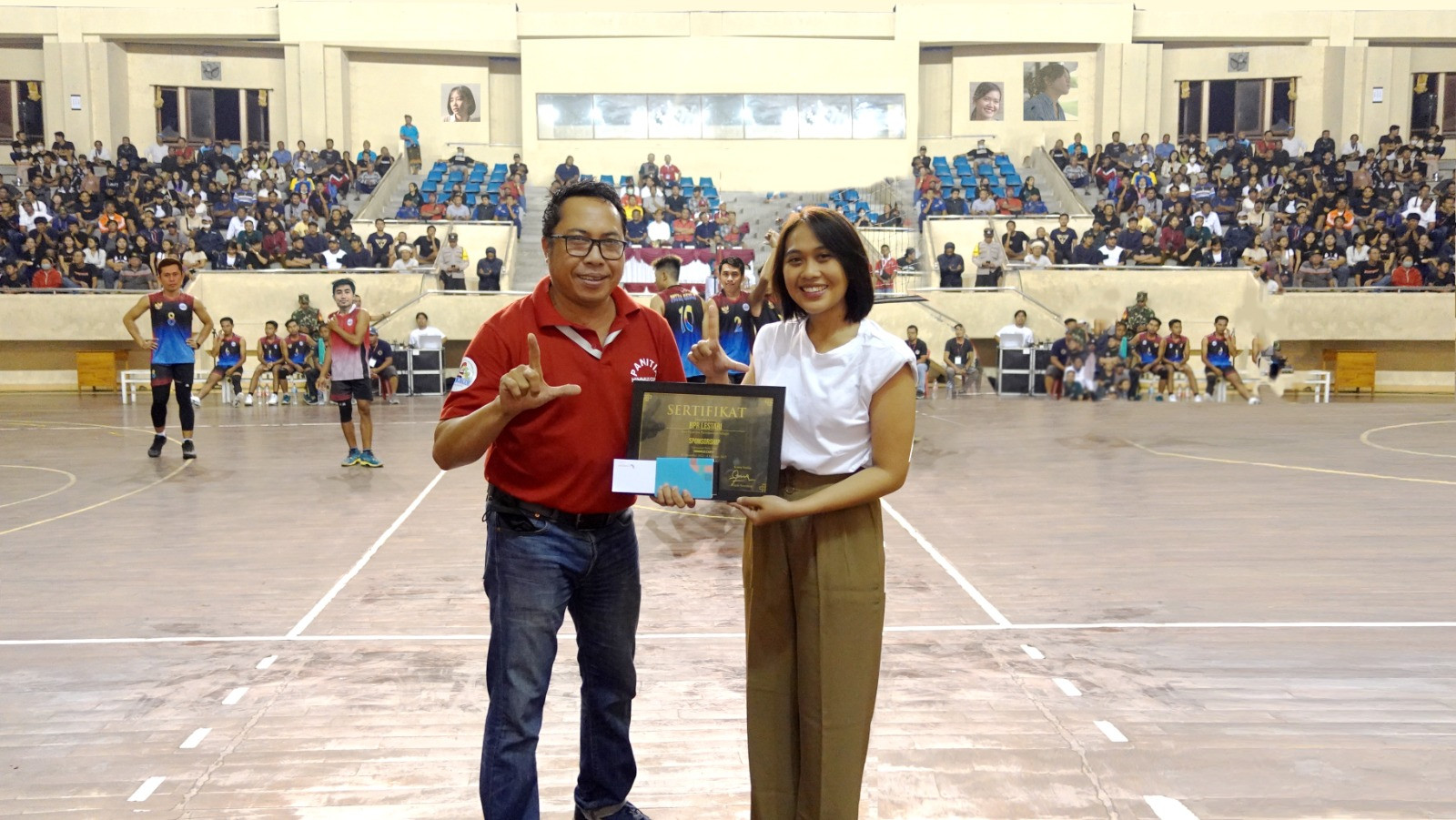 Mengasah Sportivitas Pemuda, Bank Lestari Bali (BPR) Dukung Turnamen Voli Sekaa Teruna Himmus 